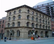 Queen Building, 1695 Hollis Street, corner of Prince Street and Hollis Street, Halifax, 2004.; Heritage Division, NS Dept. of Tourism, Culture and Heritage, 2004.
