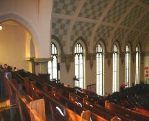 Interior view of the nave of Knox United Church, Winnipeg, 2005; Historic Resources Branch, Manitoba Culture, Heritage and Tourism, 2005