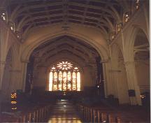 View looking east towards the alter – 1996; OHT – 1996