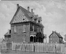 Showing convent on right - without dormer windows; Province of PEI
