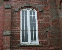 Showing round arch window detail; Town of Montague, 2006