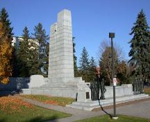 View of the Brant County War Memorial from the southwest, 2004.; Department of Planning, City of Brantford, 2004.