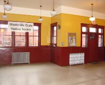 Interior of the Huntsville CNR Station showing the waiting room; OHT, 2006