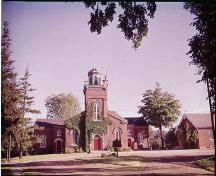 Exterior of Old St. Paul's Church and rectory – 1959; Archives of Ontario