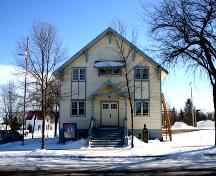 View of main elevation, of the Manitou Town Hall, Manitou, 2005; Historic Resources Branch, Manitoba Culture, Heritage, Tourism and Sport, 2005