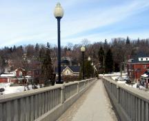 Featured are the bridge deck and railings looking toward Arthur Street.; Mary Tivy, 2008.