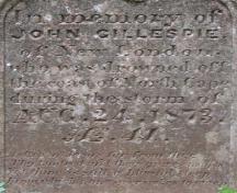Detail of inscription; Carter Jeffery, 2009