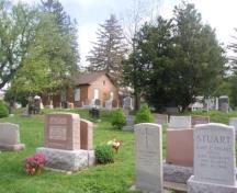 Of note is the close proximity of the graves to the church.; Paul Dubniak, 2008.