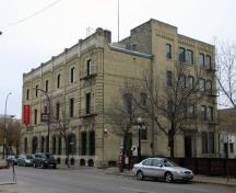 Secondary elevation, from the southwest, of the Massey Building, Winnipeg, 2006; Historic Resources Branch, Manitoba Culture, Heritage and Tourism, 2006