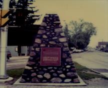 General view of the plaque at Port Stanley National Historic Site of Canada, 1989.; Parks Canada Agency / Agence Parcs Canada, 1989.