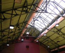 Interior trusses of former Masaryk Hall (Parkdale Curling Club) – 2006; OHT, 2006