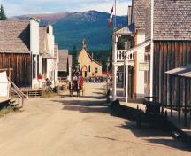 Barkerville's main street looking north; BC Heritage Branch