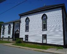St. John's Parish Hall, Old Town Lunenburg, south façade, 2004; Heritage Division, NS Dept. of Tourism, Culture and Heritage, 2004