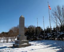 Overall view of the cenotaph; Town of Oromocto