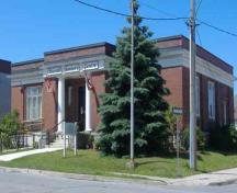 Northeast view of Thorold's Carnegie Library; Callie Hemsworth, 2008