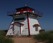 Corner view of Covehead Harbour Lighthouse; Parks Canada Agency | Agence Parcs Canada