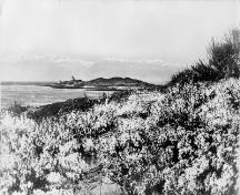 Photographie historique du phare de Trial Islands vers 1900-1925; Library and Archives Canada | Bibliothèque et Archives Canada, Albertype Company, PA-032801