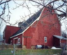 Side Perspective, GowanBrae Barn, Grand Pre, 1988; Heritage Division, Nova Scotia Department of Tourism, Culture and Heritage, 1988
