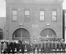 The No. 2 Fire Station was one of 4 fire stations from this era.  All had similar features and design.; Moncton Museum