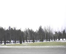 View of the Church of the Immaculate Conception Cemetery from School Street; Village of Rexton
