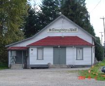 Exterior view of Willoughby Community Hall, October 2004; Township of Langley, Julie MacDonald 2004