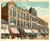 Showing current building - third from right; Postcard Image, Doug Murray, Postal Historian