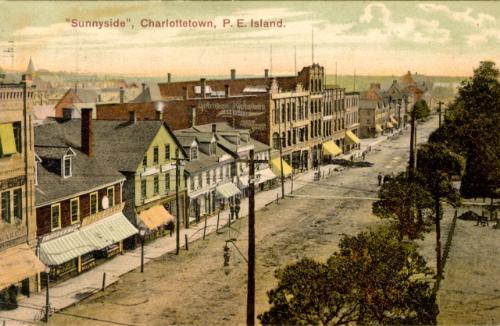 Sunnyside streetscape, early 1900s