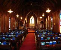 Interior view of St. George's Anglican Church; Township of Langley, 2006