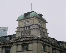 Close up of Clock Tower of the Old Post Office--City Hall Building, 2006.; Ross Herrington, 2006.