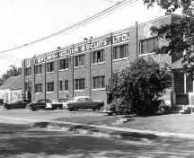 Historic photo of the Brown-Holder Biscuits Ltd. Building (264 Botsford Street)- looking southeast.; Moncton Museum