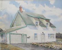 Old School - Ruth Wilson watercolour, Bridgewater, N.S., June 1997; Donald and Annie Throop Buck