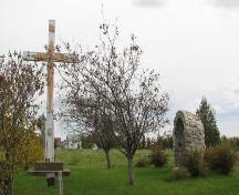 Cross and 1755 Bicentennial Grotto - north view; City of Dieppe