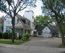 View of 2326 College Avenue showing the home and the attached garage, 2006.; Clint Roberston, 2006.