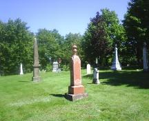 Sackville Cemetery - Early stones located in the pioneer section; Town of Sackville