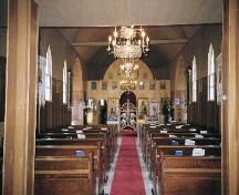 View of the sanctuary from the nave of St. George Romanian Orthodox Church, 2006; Ross Herrington, 2006