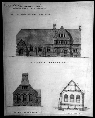 W.C. Harris' Plan of New Courthouse - Georgetown -
