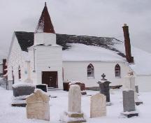 Exterior photo view of Heyfield Memorial United Church and Cemetery, 2007/01/10.; L Maynard, HFNL 2007