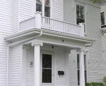 Richard Smith House, porch detail, 2004; Heritage Division, NS Dept. of Tourism, Culture and Heritage, 2004