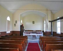 Interior view of Stony Hill Otto Lutheran Church, Lundar area, 2006; Historic Resources Branch, Manitoba Culture, Heritage and Tourism 2006