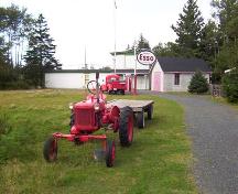 Farm equipment and garage, Memory Lane Heritage Village, Halifax, NS, 2007; Heritage Division, NS Dept. of Tourism, Culture and Heritage, 2007