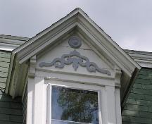 John O'Brien House, dormer detail, 2004; Heritage Division, NS Dept. of Tourism, Culture and Heritage, 2004