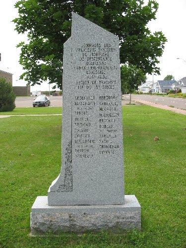 Photo of the Founding Families Monument