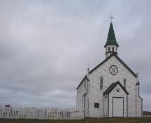 Photo view of St. Joseph’s Roman Catholic Cemetery and Church, Bonavista, 2006/10/11; L Maynard, HFNL, 2007