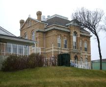 View from the northeast elevation of the Brandon Court House and Jail, 2005; Historic Resources Branch, Manitoba Culture, Heritage, Tourism and Sport, 2005