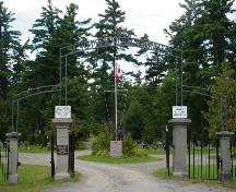 Front gate of St. Stephen Rural Cemetery; Town of St. Stephen