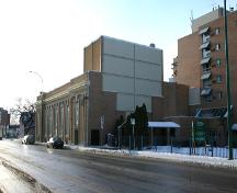 Rear elevation, from the northeast, of the Ukrainian Labor Temple, Winnipeg, 2005; Historic Resources Branch, Manitoba Culture, Heritage and Tourism, 2005