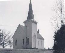 Front elevation, Brenton Methodist Church, Brenton, Yarmouth, NS, 1991; Municipality of the District of Yarmouth, NS, 1991