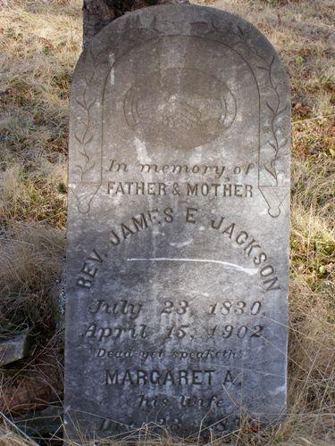 Headstone for Rev. Jackson
