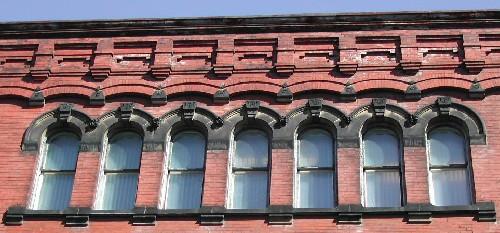 Stockton Buildng - Windows and cornice