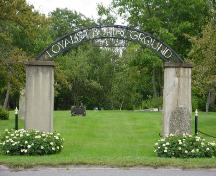 The Loyalist Burial Ground - Front entrance; Town of St. Stephen